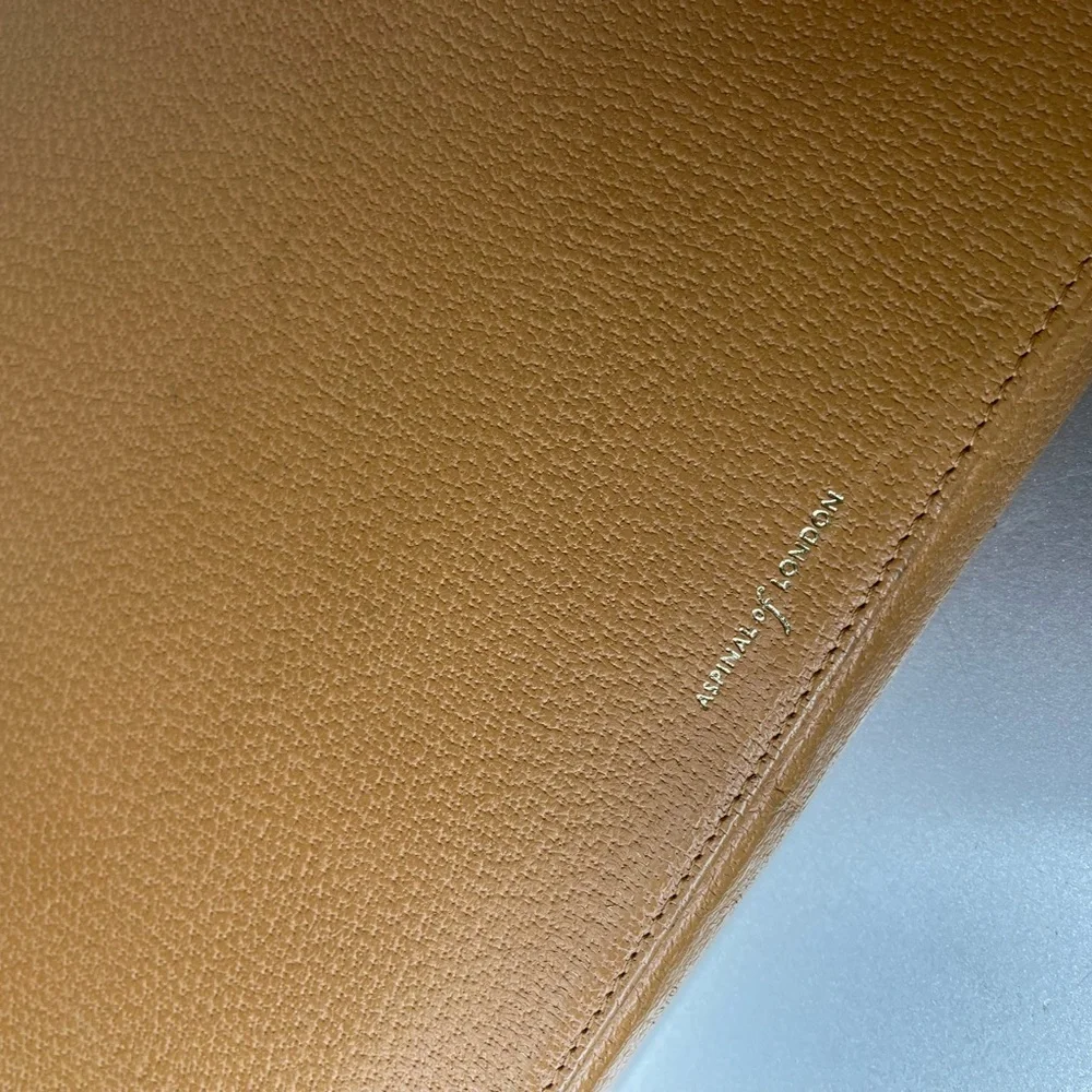 Vintage Aspinal of London Brown Leather Document File Folder Full Zip - Picture 10 of 11